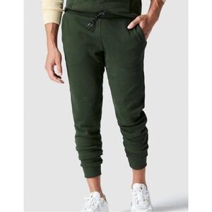 FABLETICS Olive Green Postgame Jogger Cozy Fleece Winter Bottoms Warm Size Small